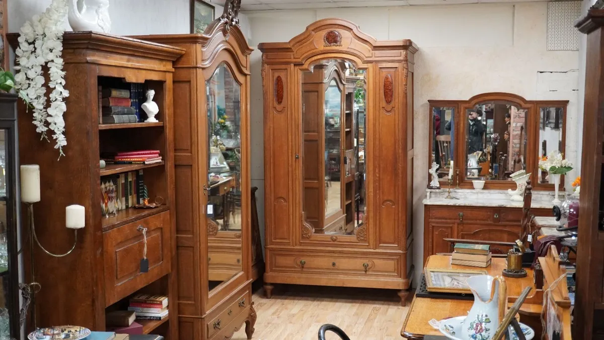 Antique French Oak Armoire - Image 1