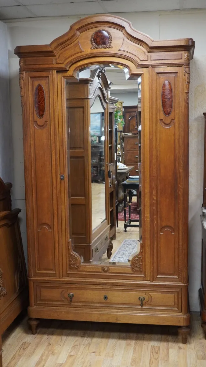 Antique French Oak Armoire - Image 2