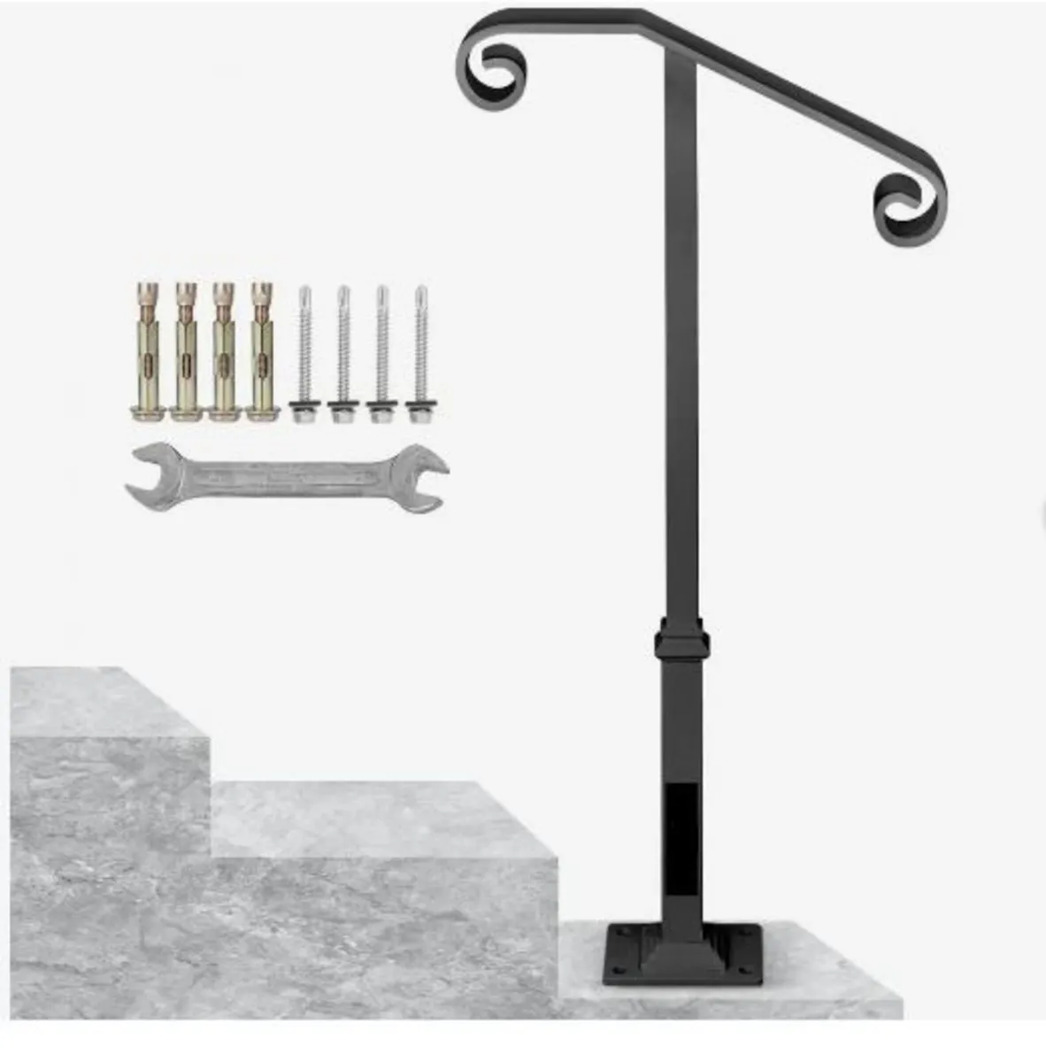 Dark Gray Single Post Handrail - Image 4