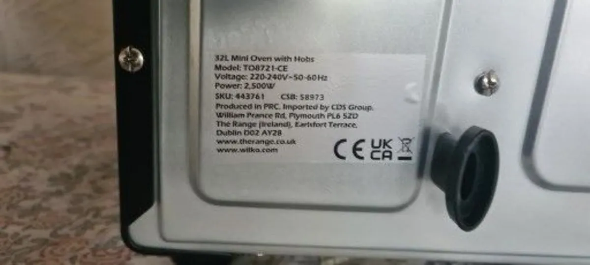 Electric Oven with Hot Plates 1500W 32L - Image 2