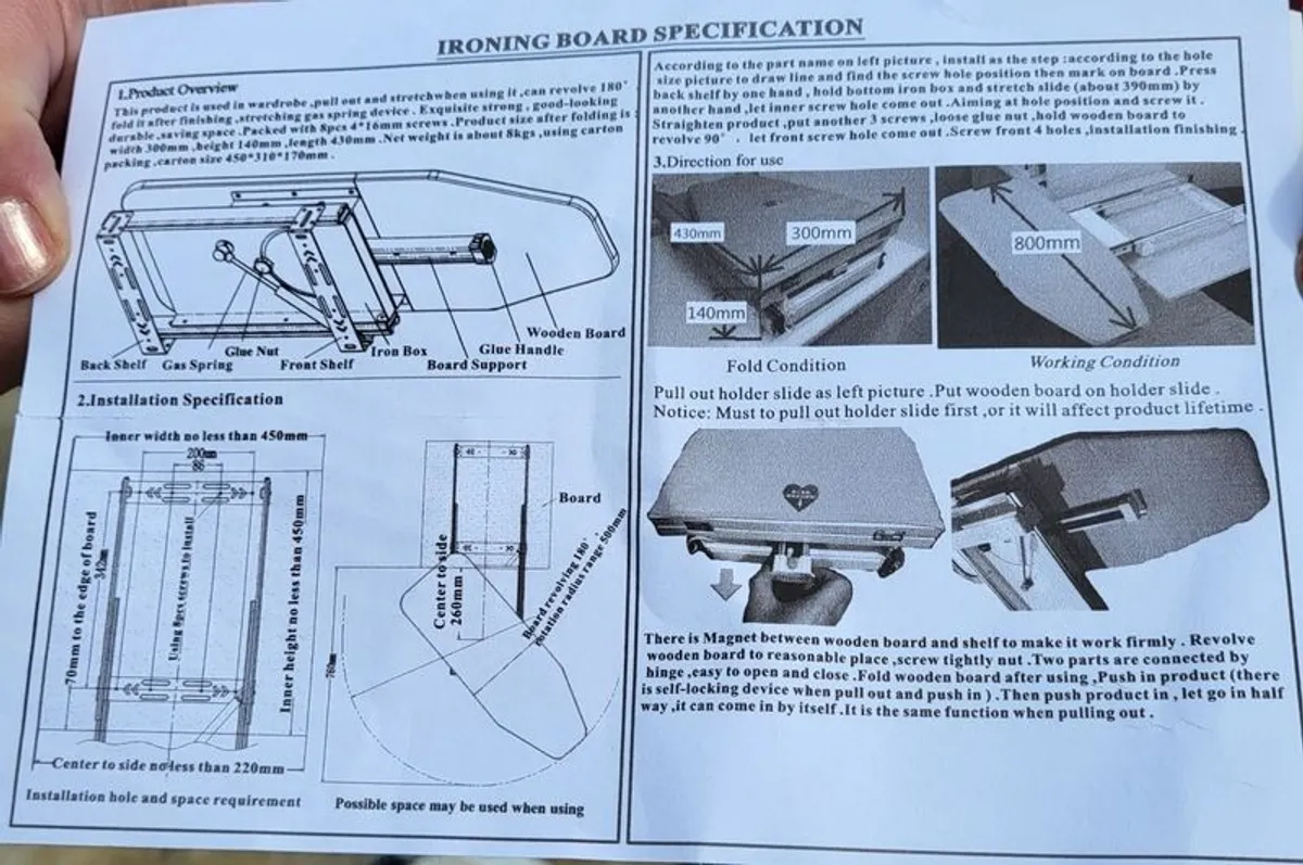 Pull out ironing board - Image 3