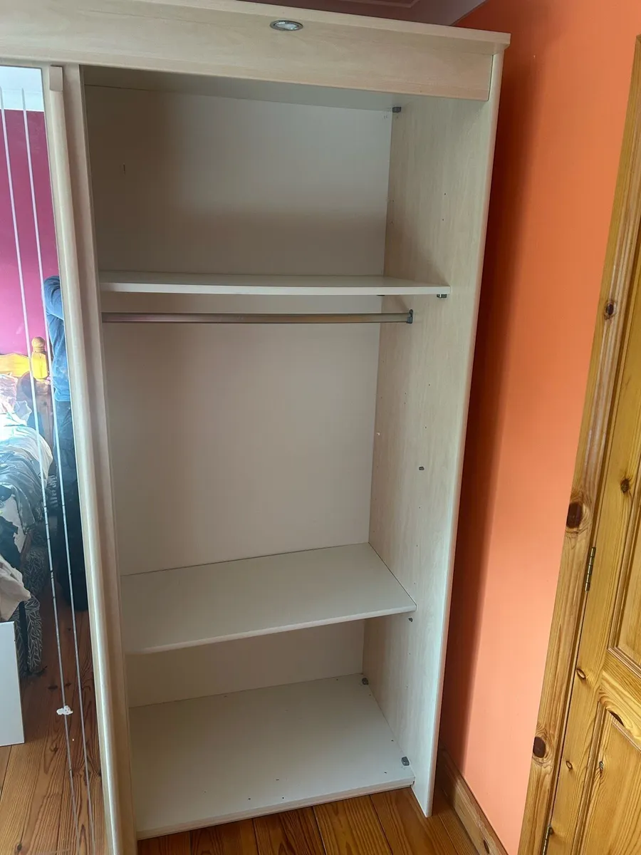 Bedroom wardrobe large 2 doors plus mirror - Image 2