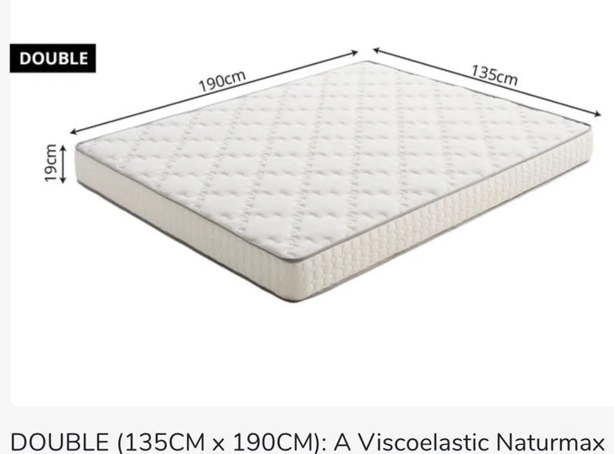 Viscoelastic Naturmax Mattress -  Double size - (from  Eccox)