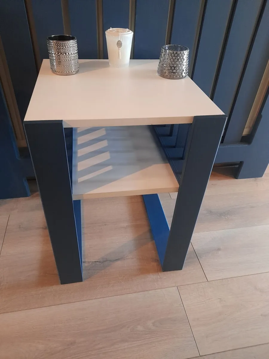 Bespoke Solid Mahogany Side Table – Handcrafted - Image 1