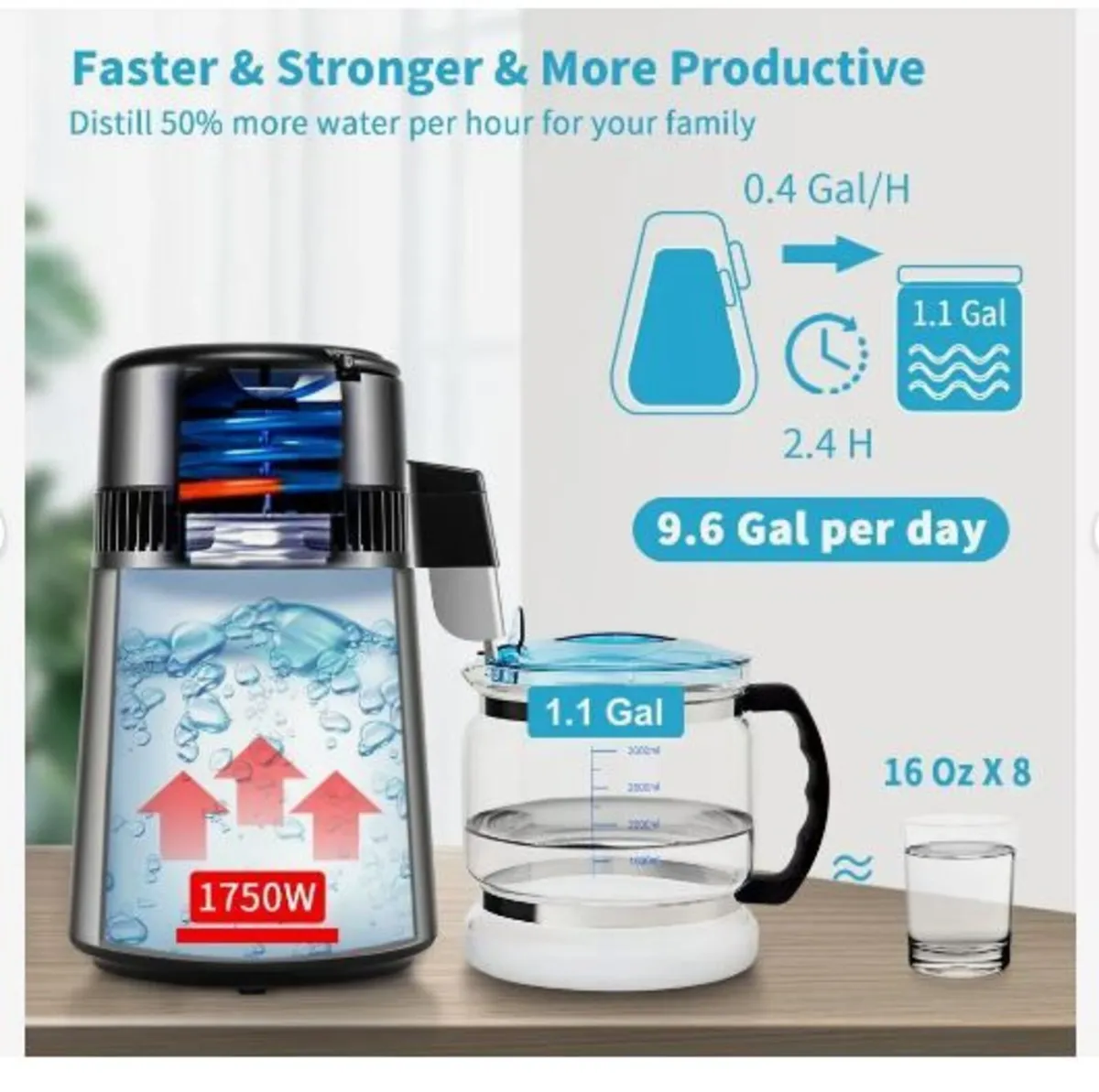 4L Water Distiller 1.5L/H Distilled Water Maker - Image 1
