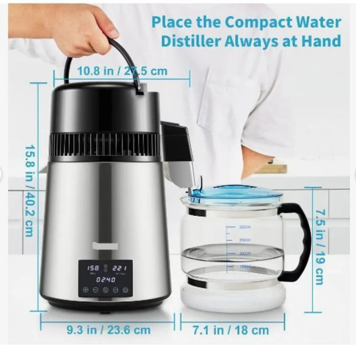 4L Water Distiller 1.5L/H Distilled Water Maker - Image 3