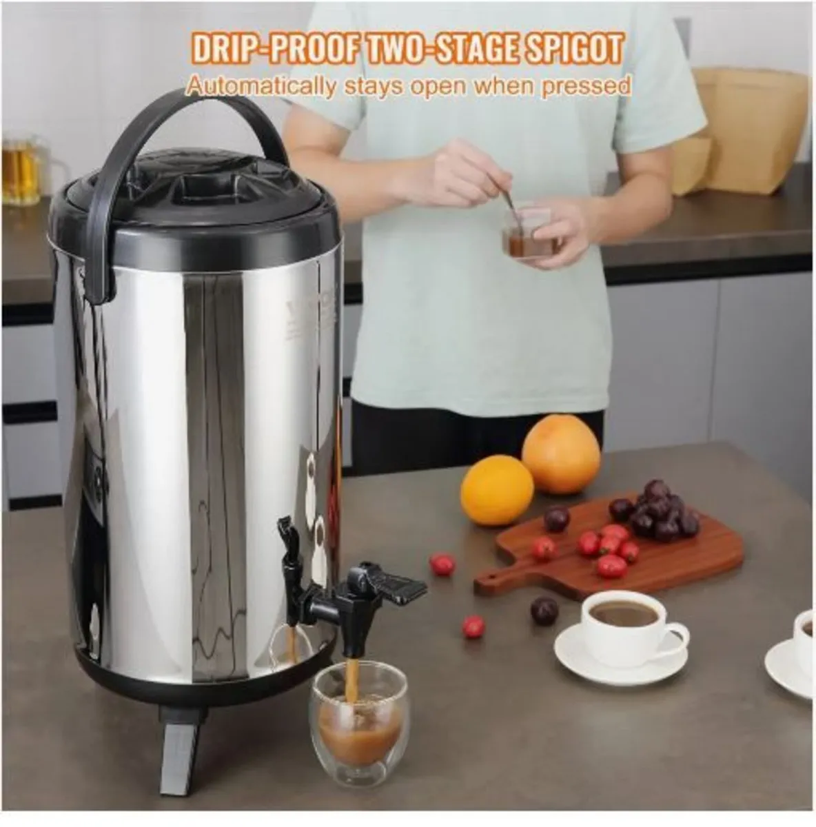 Stainless Steel Insulated Beverage Dispenser - Image 4