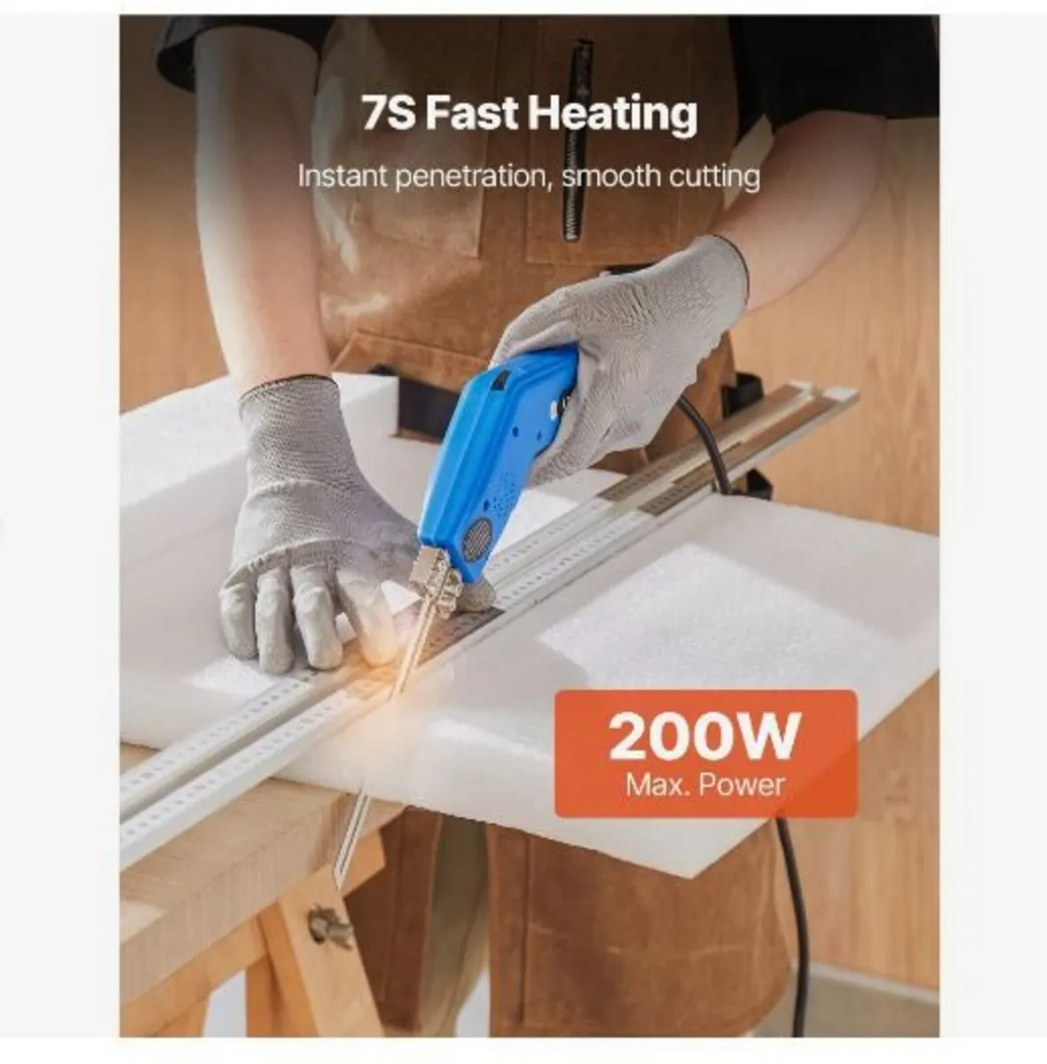 Hot Knife Foam Cutter, 200W Electric Foam - Image 4