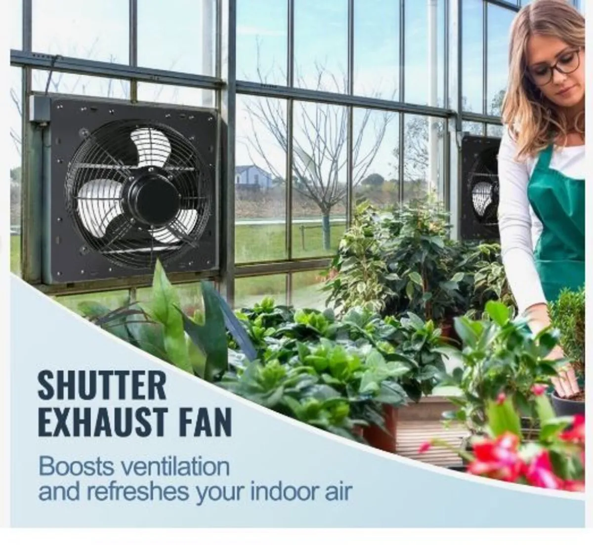 Shutter Exhaust Fan, 406 mm - Image 3