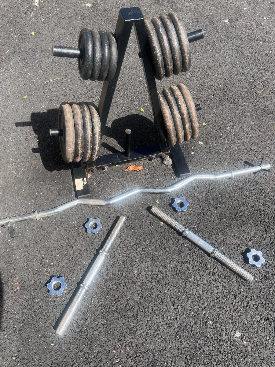 Adjustable dumbbells with stand - Image 2