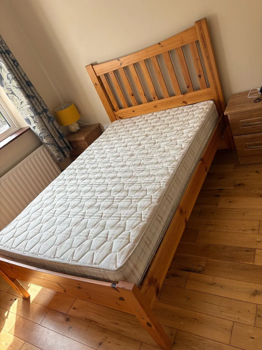 4ft bedframe and mattress PERFECT - Image 1