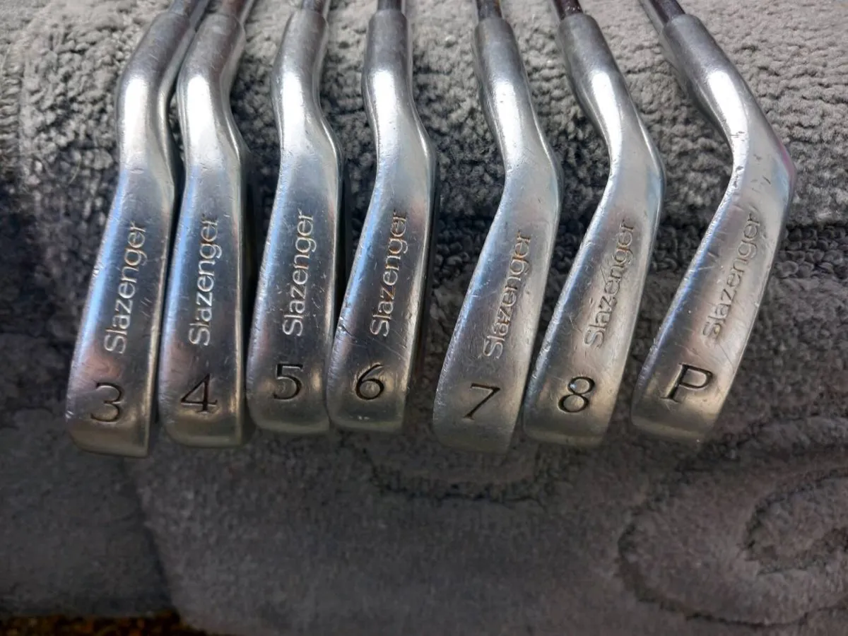 Slazenger golf irons.  Right handed clubs. - Image 1