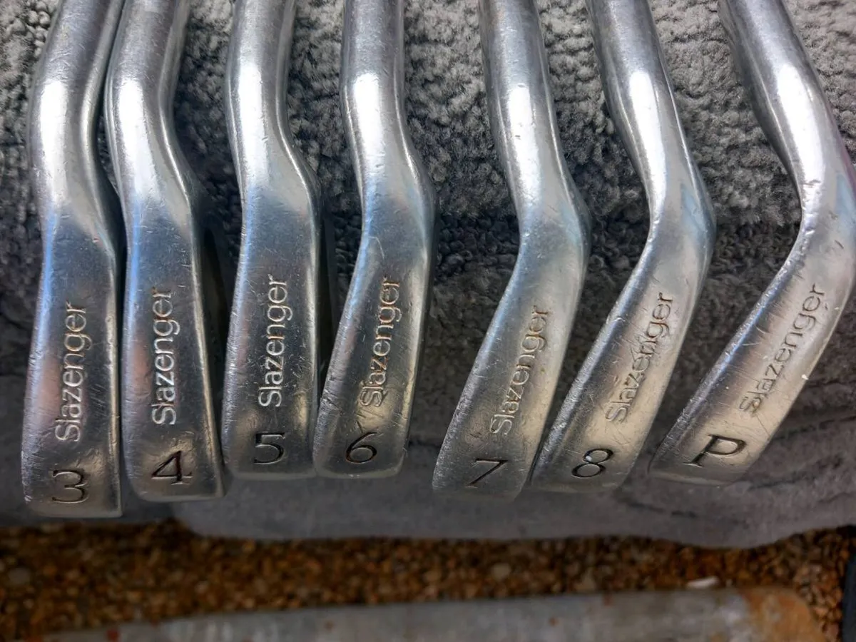 Slazenger golf irons.  Right handed clubs. - Image 4