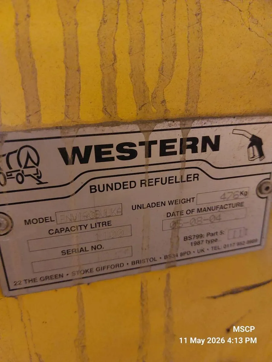 Western Diesel Fuel Tank / Industrial Fuel Storage - Image 3