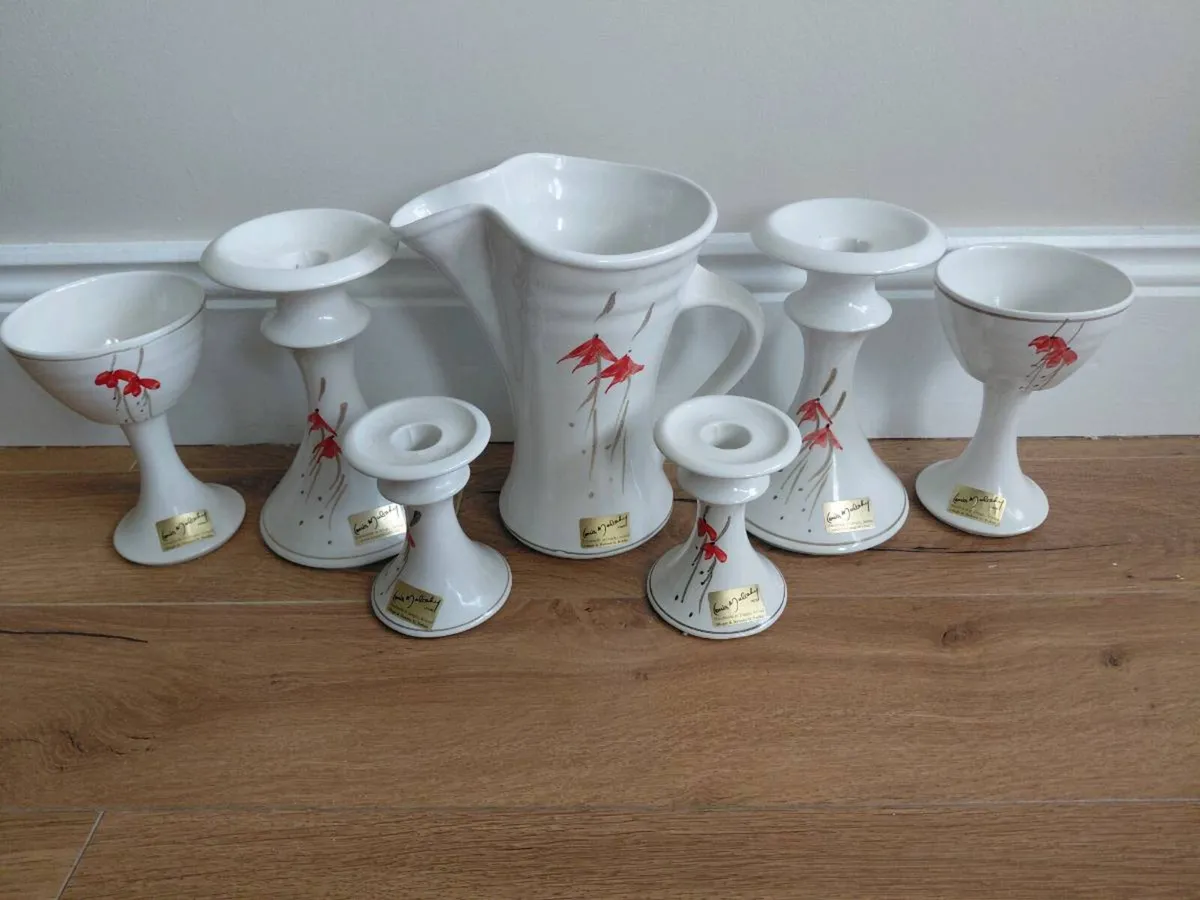 Louis Mulcahy Hand Painted Ceramic Set