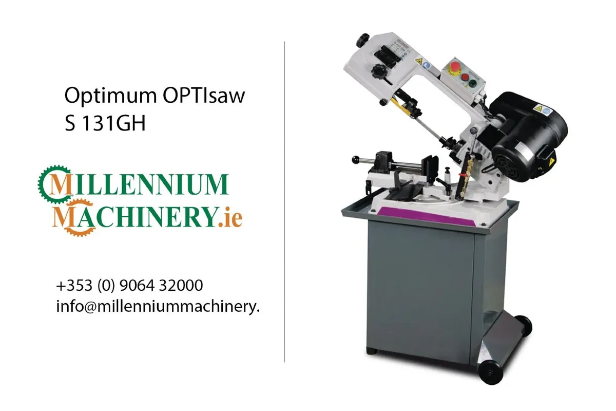 Swivel Head Bandsaw - Optimum OPTIsaw S 131GH 230V - Image 1