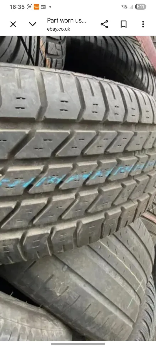PART WORN TYRES    CAR.  VAN. JEEP