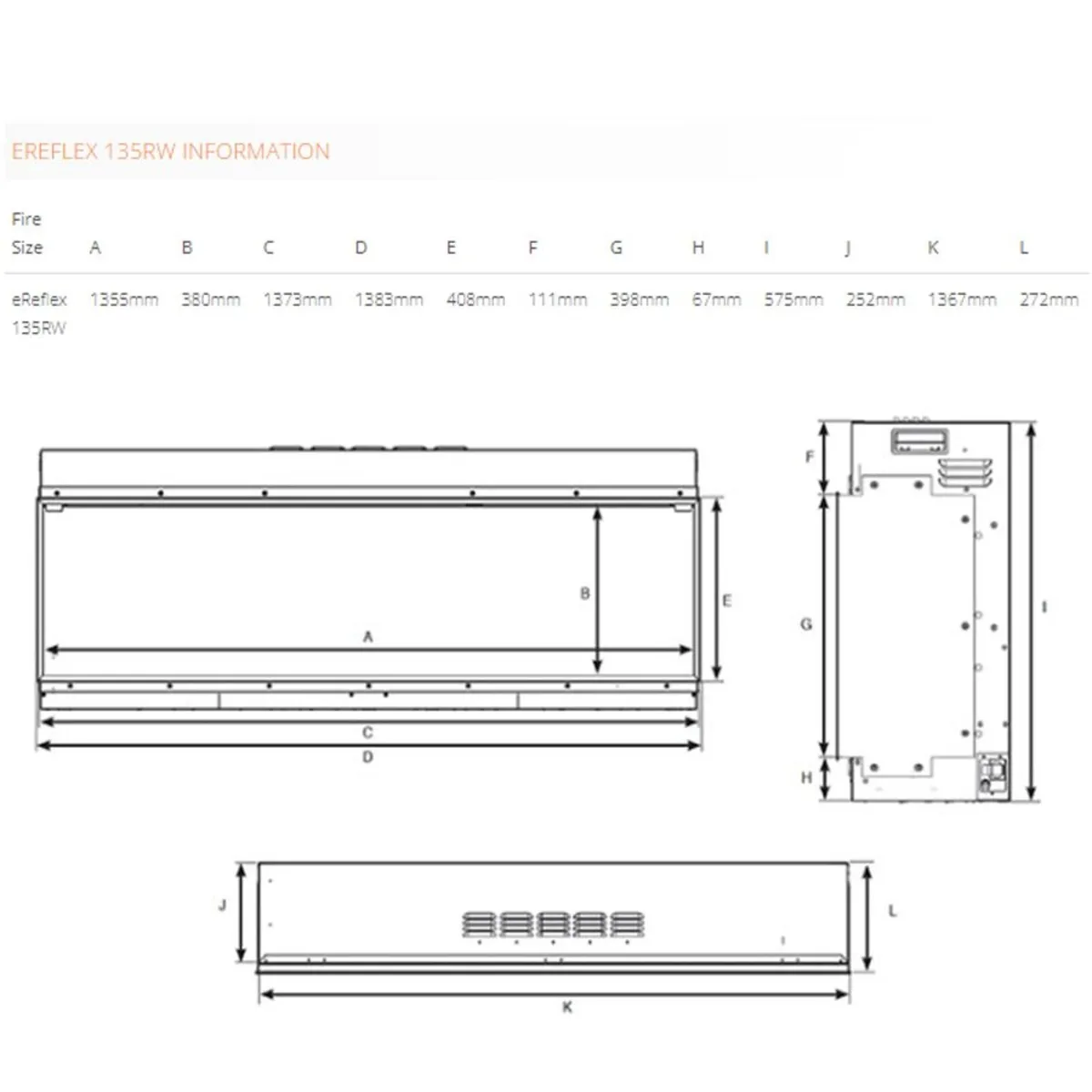 Gazco eReflex 135RW electric fire - Image 2