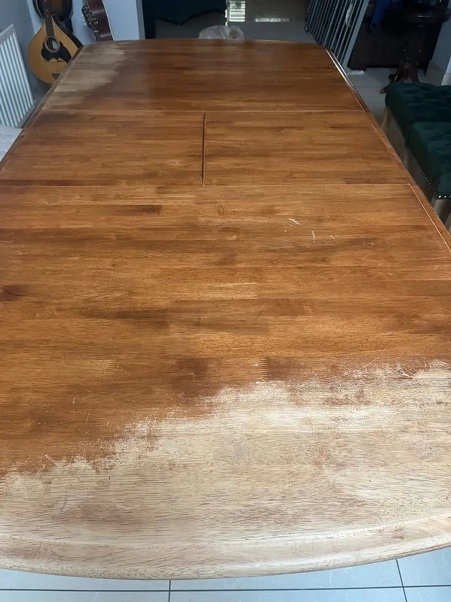 extended dining table and 6 chairs - Image 3