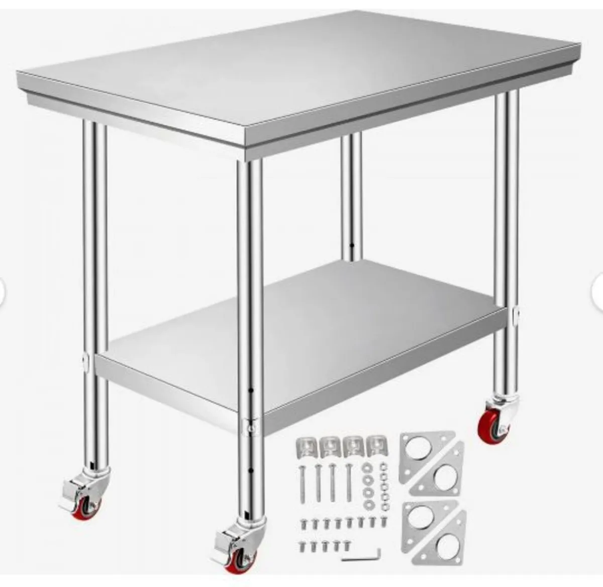 Stainless Steel Work Table 35 x 24 x 33 Inch, - Image 4