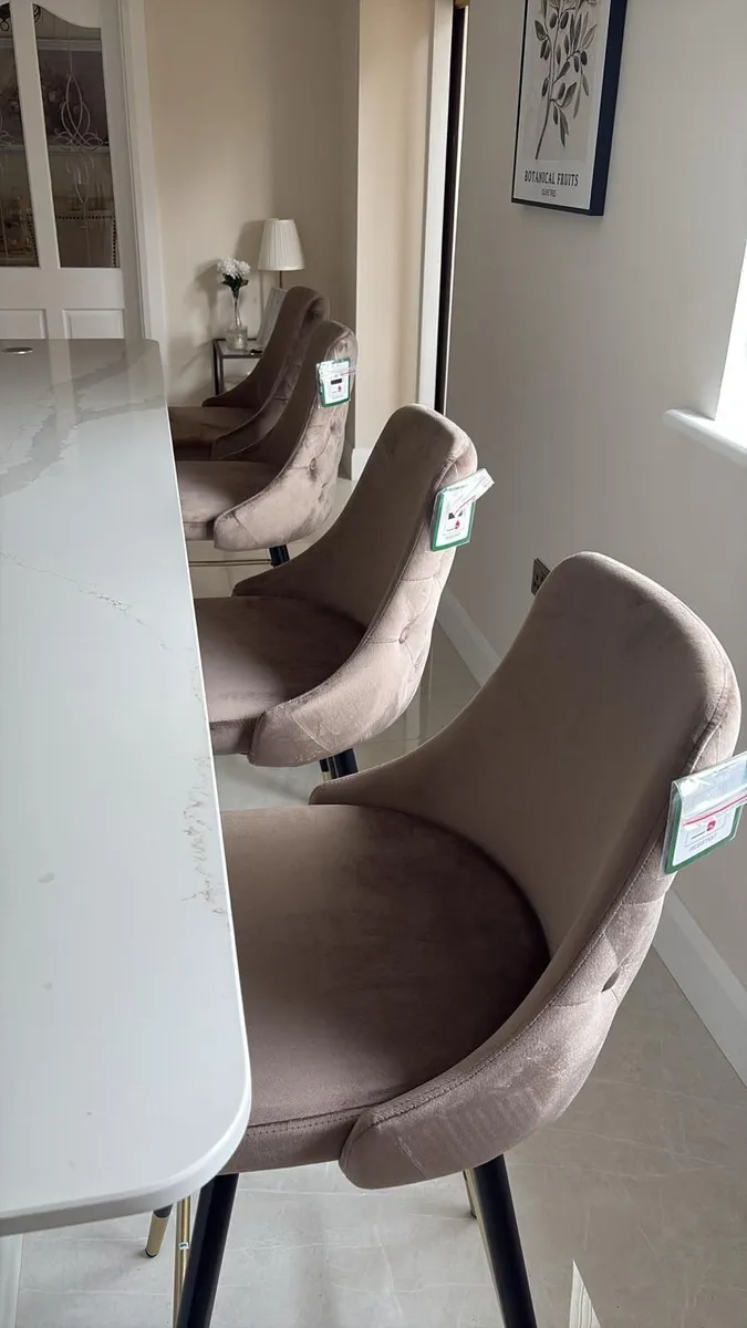 Brand New Taupe Bar Stools - Image 1