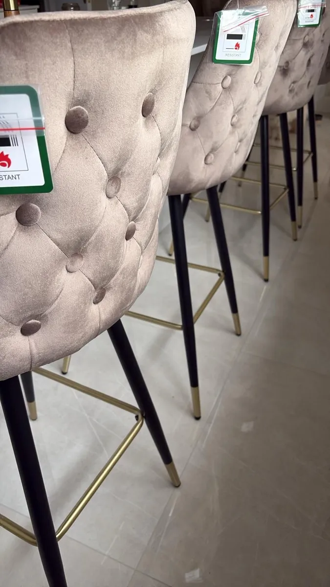 Brand New Taupe Bar Stools - Image 2