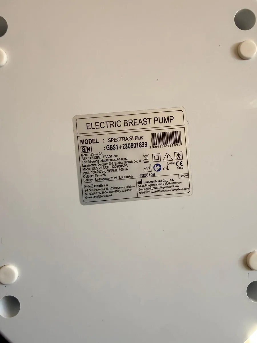 Spectra S1 Plus Double Electric (Batte Breast Pump - Image 2