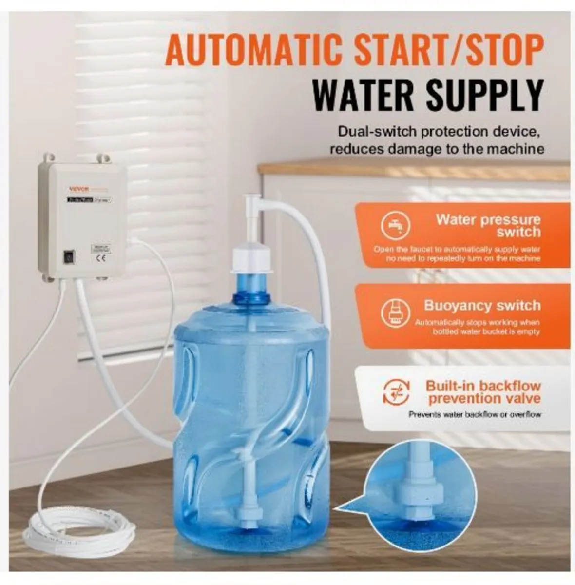 Water Bottle Pump System 3.8 L/min 40 Psi - Image 2