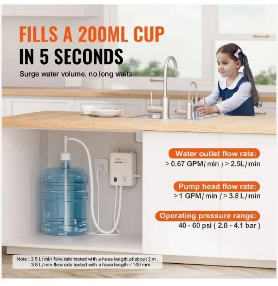Water Bottle Pump System 3.8 L/min 40 Psi - Image 3