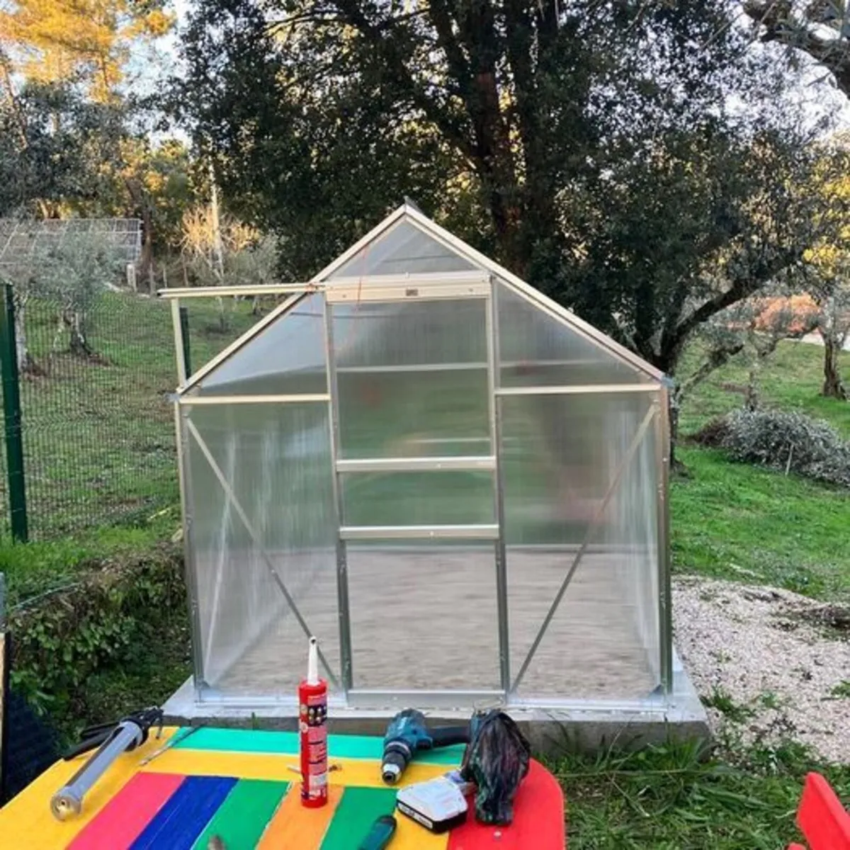 Aluminium Greenhouse 4.75m² 8.2 x 6.2 x 6.4 ft - Image 2
