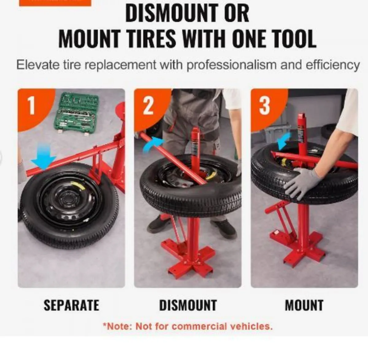 Portable Manual Tire Changer Bead Breaker Tool - Image 2