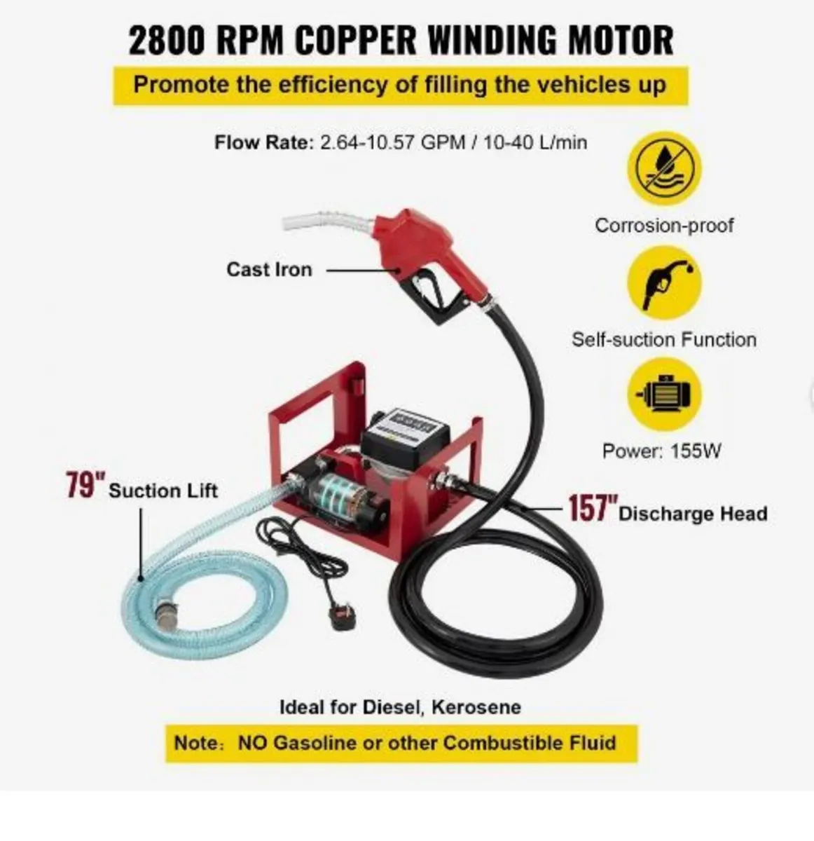 40 L Diesel Pump, Heating Oil Pump - Image 1