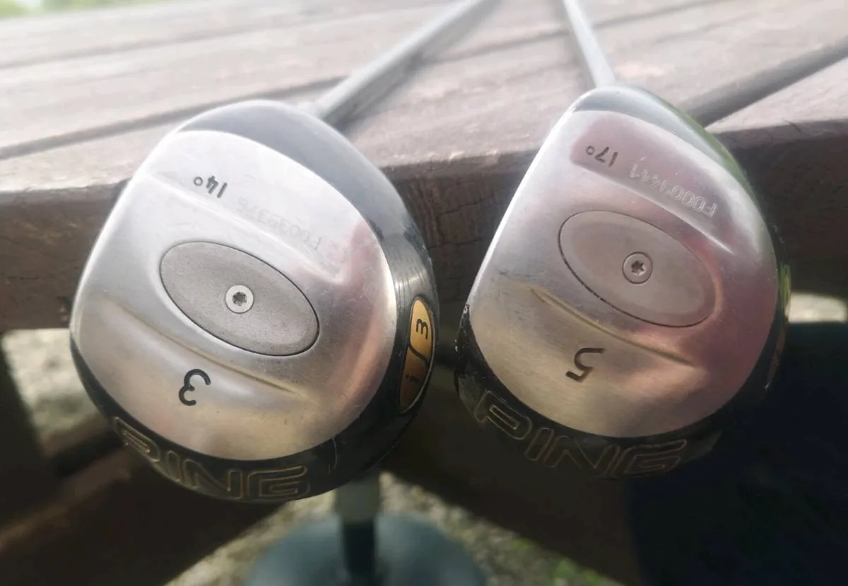Ping i3, 3 wood 14 deg & 5 wood 17 deg - Image 1