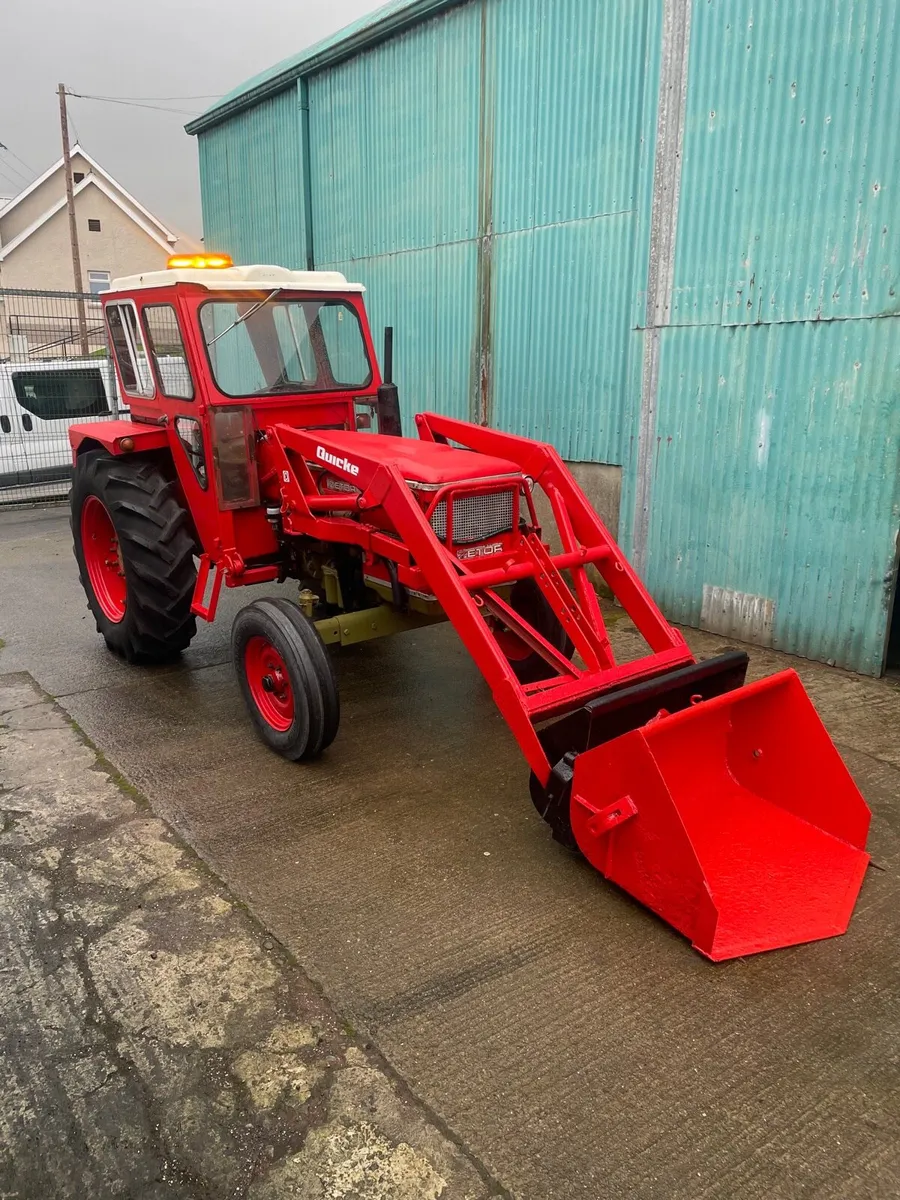 Vintage zetor 4712 tractor & quicke loader & box - Image 2
