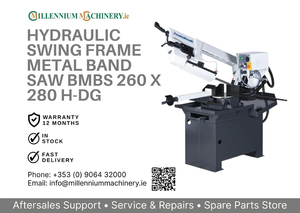 BMBS 260 x 280 H-DG Hydraulic swing frame bandsaw - Image 1