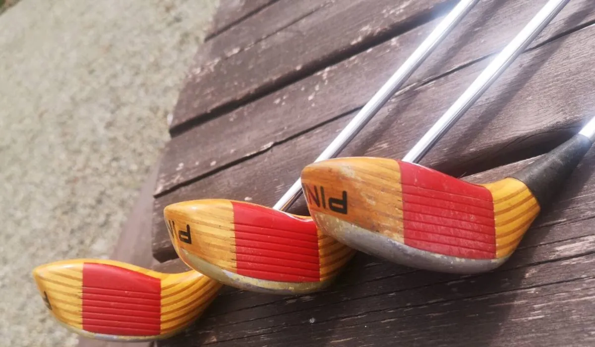 Ping Karsten, blonde maple, 2 x 5 woods & Driver - Image 2