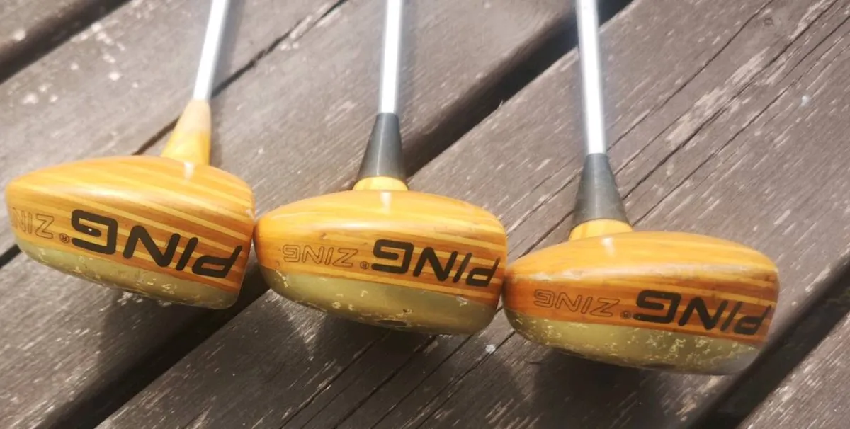 Ping Karsten, blonde maple, 2 x 5 woods & Driver - Image 3