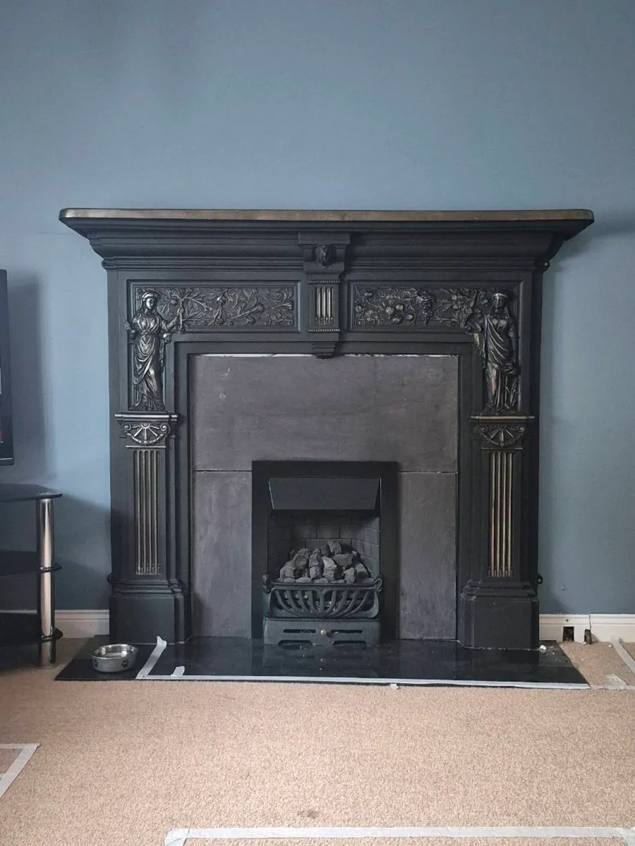 Handmade Iron Cast Fireplace - Image 2