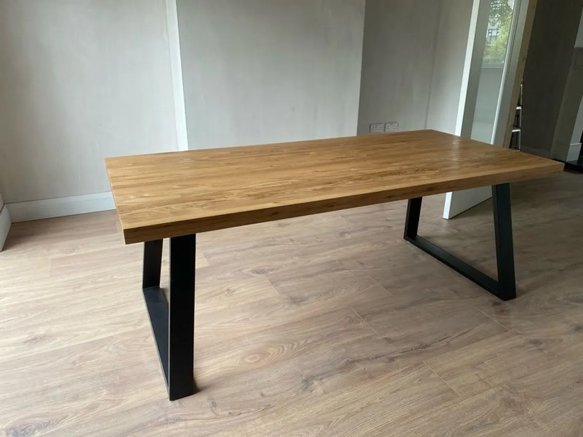 Solid Oak Dining Table- brand new - Image 1