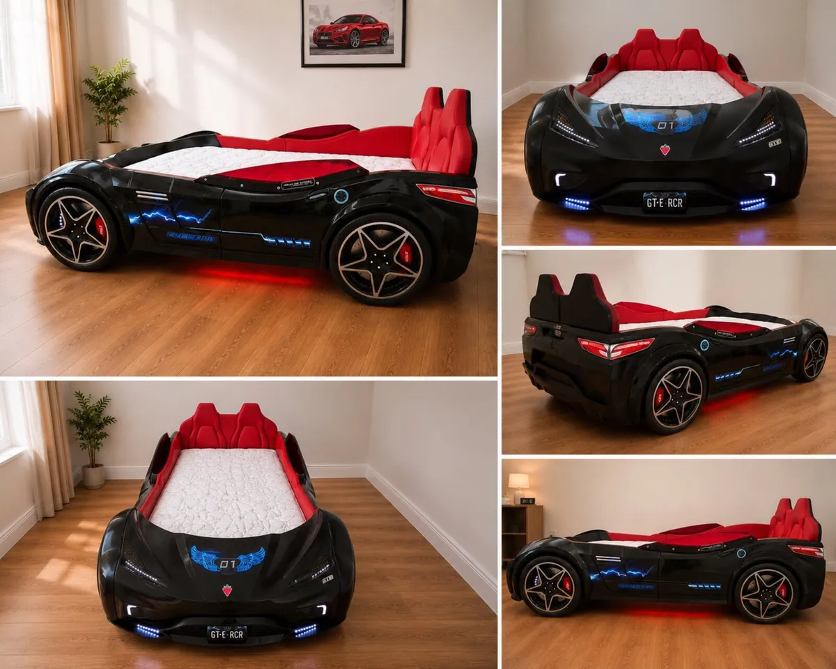Luxury Çilek GT-E Racing Car Bed - Image 1