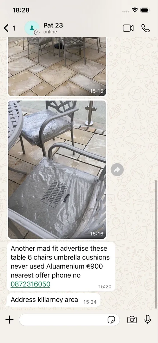 Aluminium Table & Chairs - Image 3