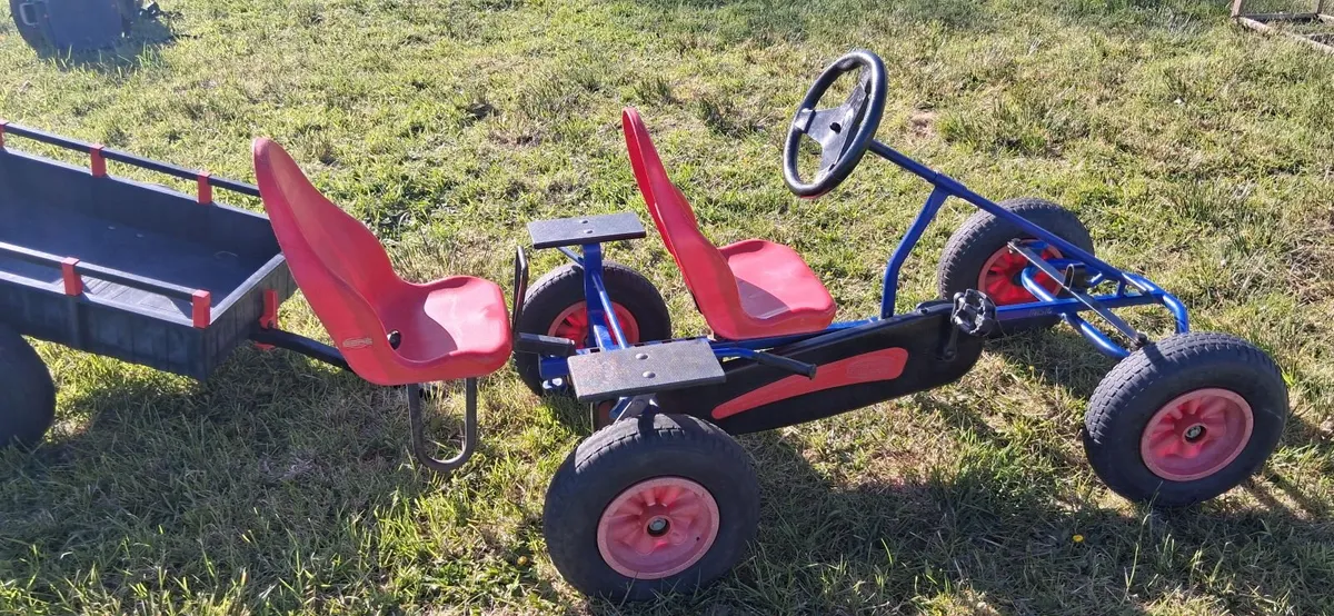 Berg go kart + trailer + 2nd seat - Image 1