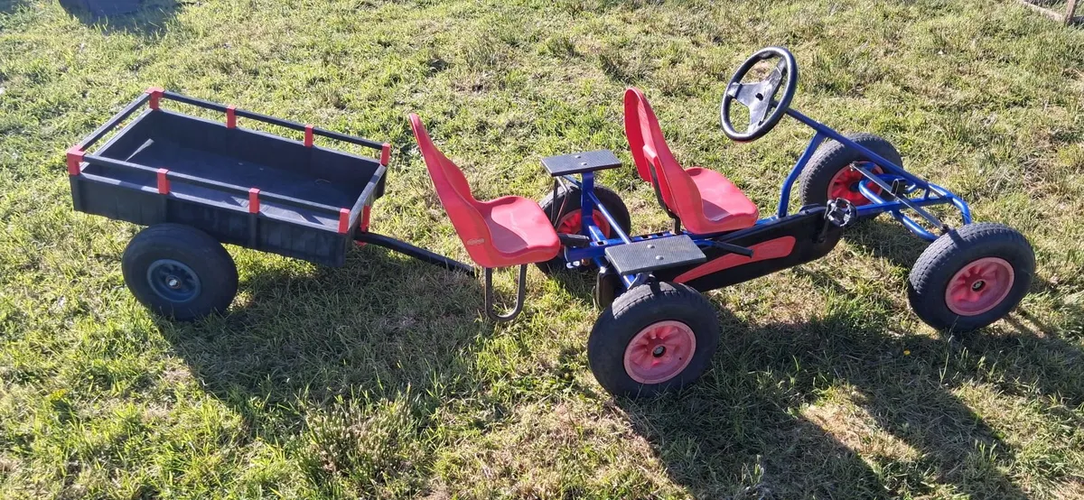 Berg go kart + trailer + 2nd seat - Image 3