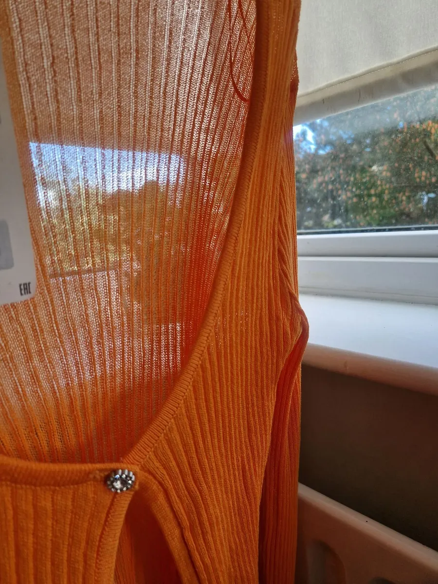 Zara orange Cardigan women - Image 4