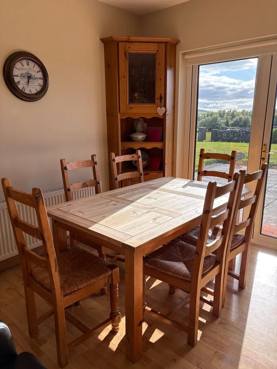 Dinning table and chair - Image 1