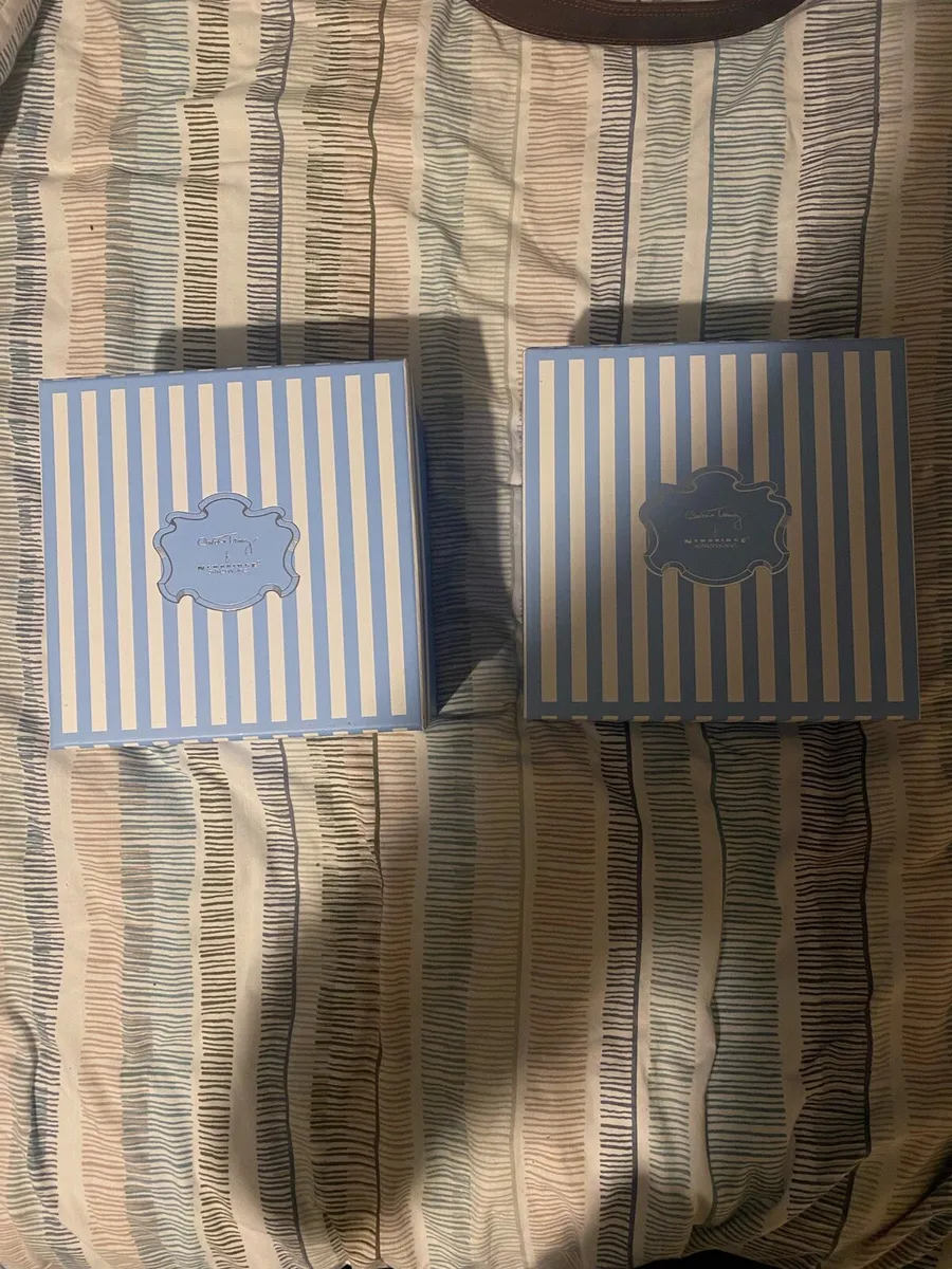 2 Newbridge Serenity Blue Mugs & Plates Set - Image 1
