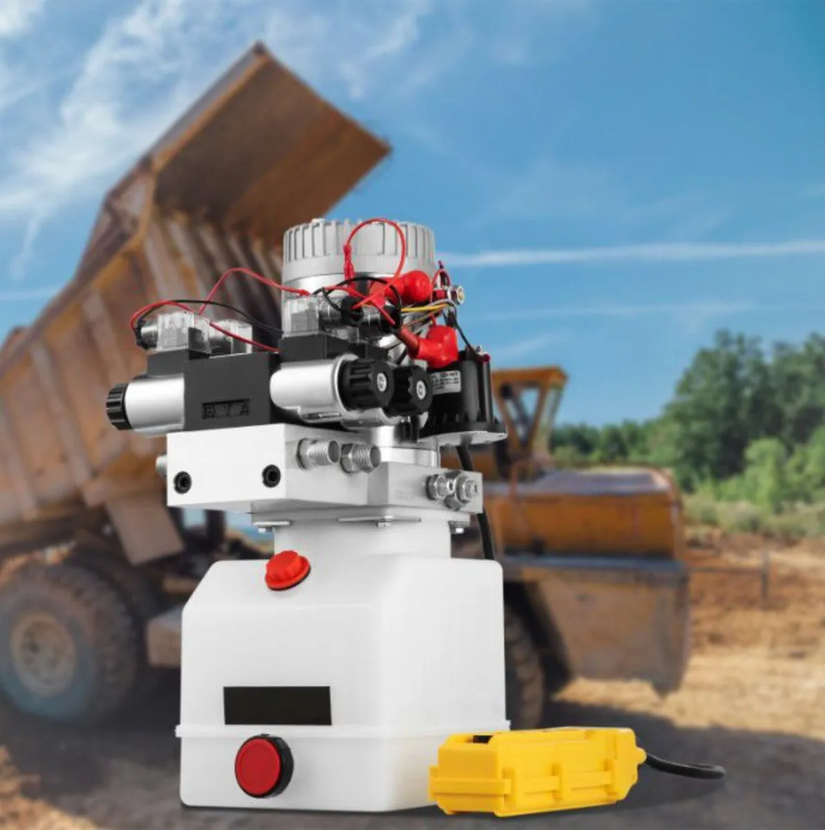 4.5 Quart Double Acting Hydraulic Pump 12V DC 4.5L - Image 2