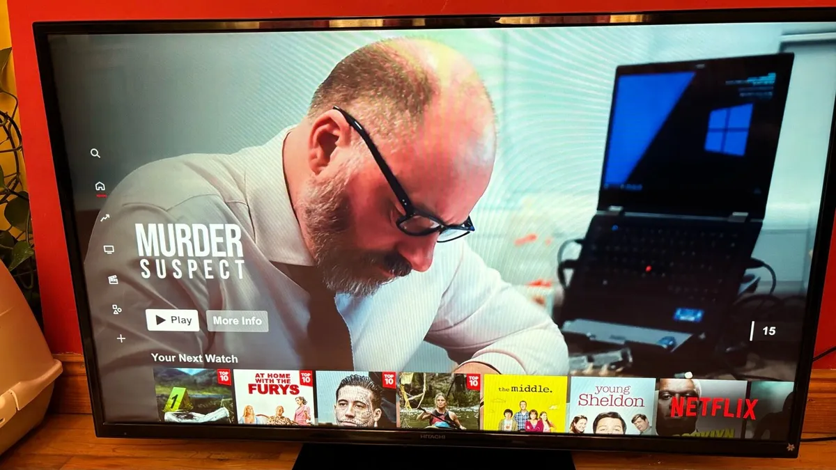 48” Hitachi Smart TV and Google Chromecast - Image 1