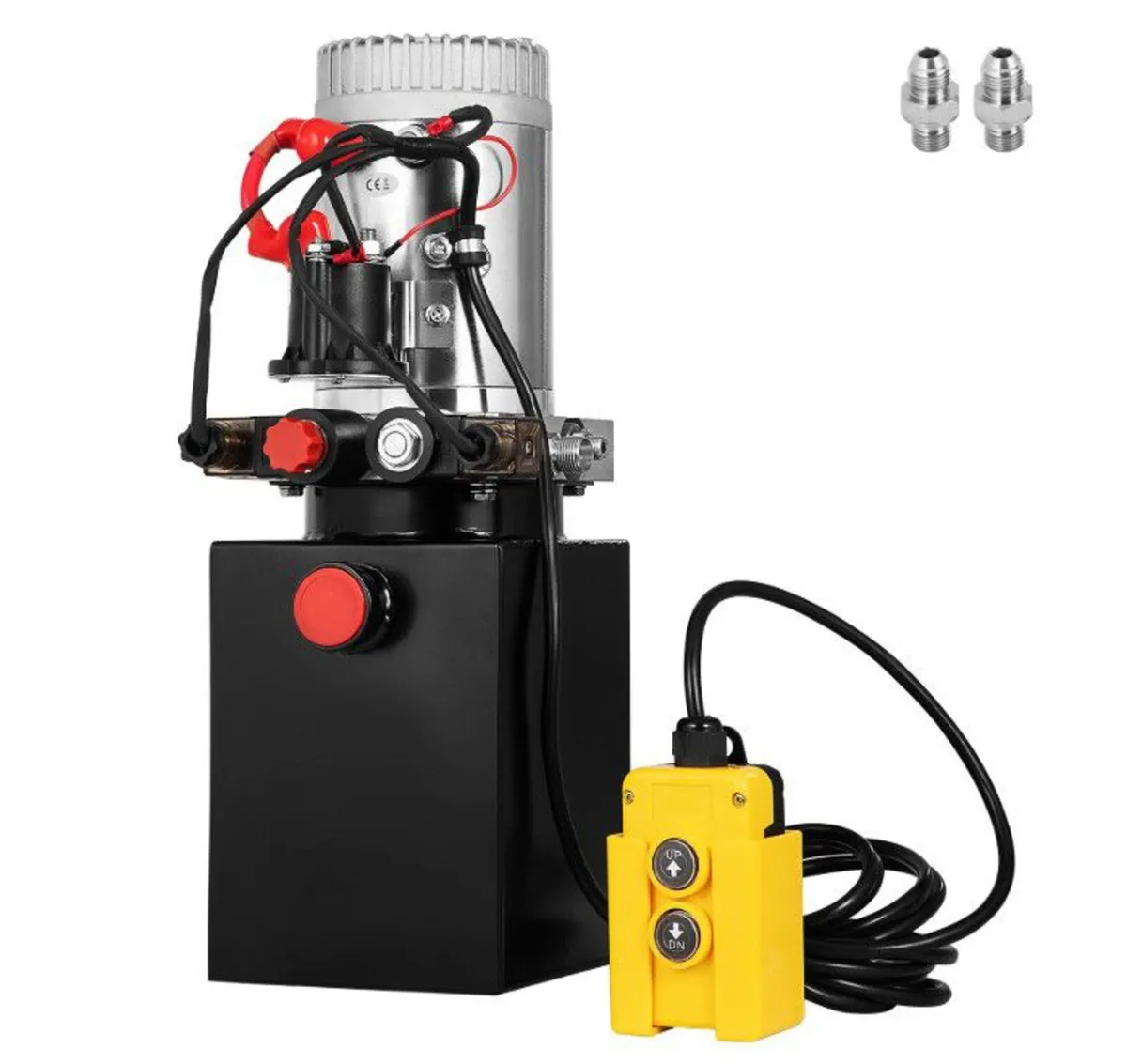 4 Quart Double Acting Hydraulic Pump+ 12V DC motor - Image 1