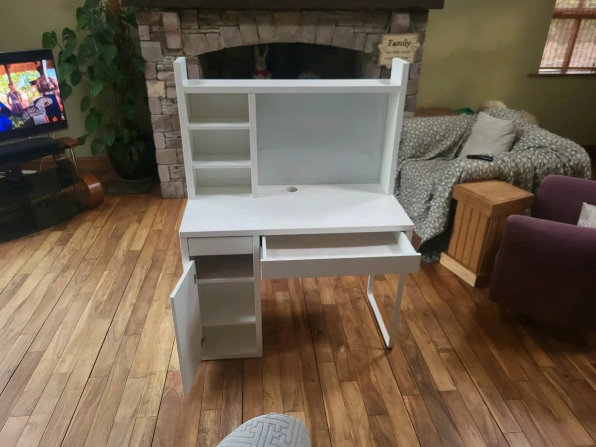 Bedroom Desk/Dressing Table (white) - Image 2